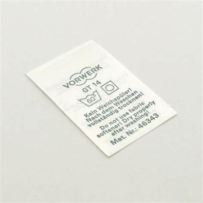 China Sustainable Swimwear Nylon Satin Wash Care Labels , Cloth Clothing Printed Label For Clothing , Blank Label for sale