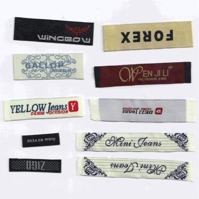 China Other Beautiful Unique Apparel Design Woven Logo Template Labels for sale