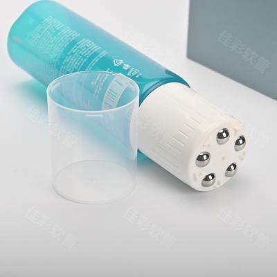 China Multi Functional Stainless Steel Roller Ball Tube Eye Products 150ml Applicator Cosmetic Massage Tube For Cream for sale