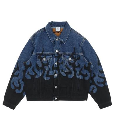 China DiZNEW Viable Custom Bulk Print Mens Unisex Denim Jacket for sale