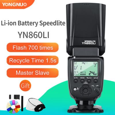 China Photo Shooting Yongnuo YN860 Li Wireless Flash Speedlite Lithium Battery Flash Light for Nikon Canon YN560III/YN560IV/YN660/YN968N compatible for sale