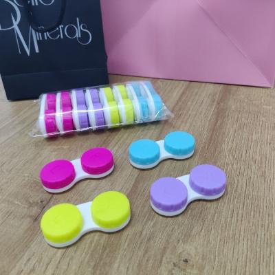 China Simplicity Wholesale Cheap Custom Contact Lenses Case Multi Color Lens Cases for sale