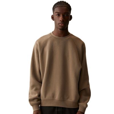 China Wholesale Anti-pilling Men's Long Sleeve Cotton Plain Solid Color Crewneck Sweatshirt Hoodies for sale