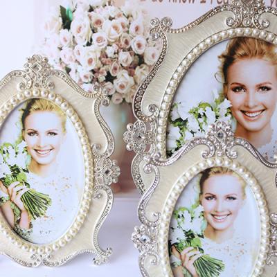 China Home Decoration Picture Frame Vintage Good Quality Decoration Sublimation Metal Photo Frame Zinc Alloy for sale