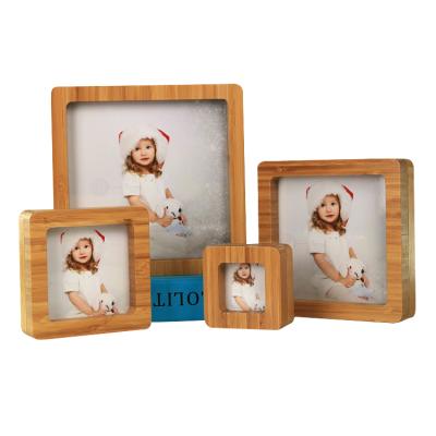 China 2021 Friendly Envrioment China Manufacturer Crafts Bamboo Magnet Picture Frame for sale