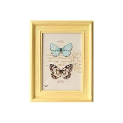 China Wholesale Design Solid Wood Back Panel + Flannel Photo Fashion View Picture Frame Supplier for sale