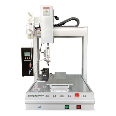 China Garment Shop Tin Lead Free Pot Welding Machine Three-axis Automatic Wire SMD Welding Double High Quality DM Platform for sale