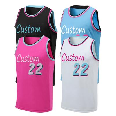 China Breathable Cheap Reverse Design Your Own Basketball Uniforms Blank Reversible Tank Top for sale