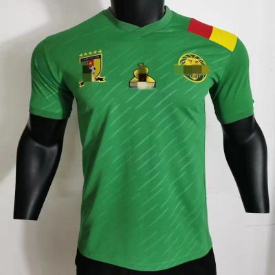 China 2022 Thailand Cheapest Pinhole Quick-drying Fabric 2021/High Quality Men's Africa Team Football Jersey Cameroon National Jersey for sale