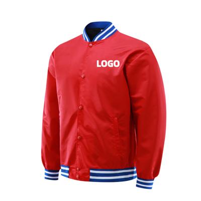 China Personalized Customization Waterproof Coated Women Kids Lace Up Bomber Jacket Men Baseball Red Black Green Jacket for sale