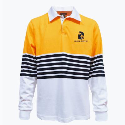 China Shirts & Tops New Design Clubs High Quality Custom Sublimated Print Knitted House Uniform Long Sleeve Rugby School Rugby Shirts for sale