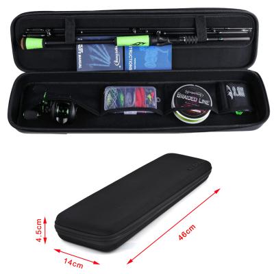 China Leather Carry Case EVA Case Black PU Fishing Tool Kits Case Carrying Case Fishing Tackle Storage Tools for sale