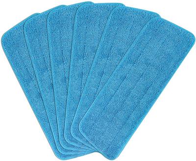 China Sustainable Flat Mop Fills Microfiber Replacement Heads Steam Mop Cleaning Pads Good Quality for sale