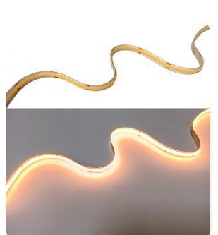 China White Color LED Flexible Strips , 24V COB LED Strip Light IP20 for sale