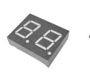 China 2 Digit Digital Clock 7 Segment Display 0.36 Inch THT Mounting for sale