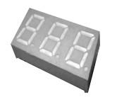 China 0.8 Inch 7 Segment 3 Digit Display For Instruments Digital Clock OEM ODM for sale