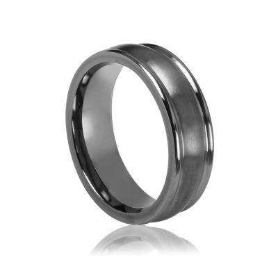 China TRENDY Comfort Fit Mens Rings Jewelry Customized 7mm Wedding Band Tantalum Ring 99.95% Tantalum Ring For Making Jewelry for sale