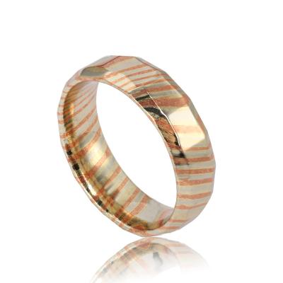 China Fashionable gane ring mokume ring making unique design pattern rings for boy for sale