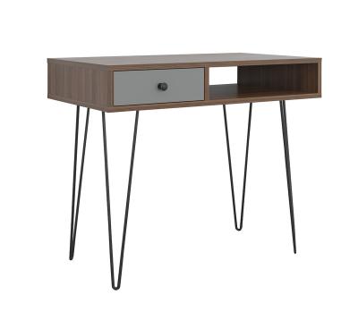 China Simple assembly factory direct modern metal console table with storage boxes size 35.43*19.69*29.53 inch for sale