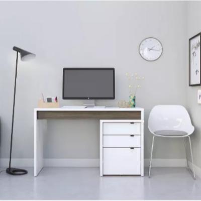 China Convertible Wood White Home Office Utilize Modern Desk With Three Drawers for sale