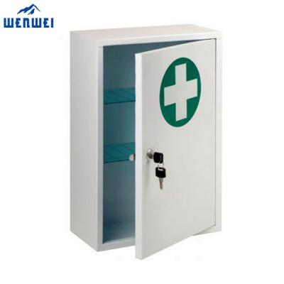 China Durable High Quality Medical Supply Workplace Metal First Aid Kit Wall Mounted Cabinet for sale