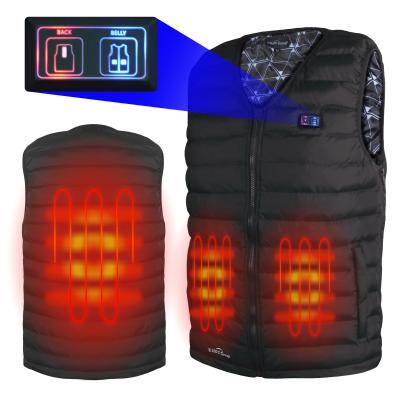 China Sidiou Waterproof Dual Group Switch Heated Temperature USB Vest Winter Heating Vest Washable Adjustable Women Invest for sale