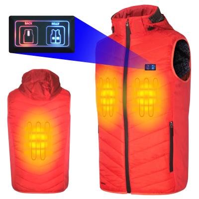 China Sidiou Breathable Group Heated Hooded Switches Dual Heating USB Waistcoat Warm Light Weight Vest For Women And Men for sale