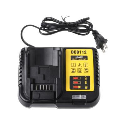 China Machine Tool Battery Charger DCB112 Li-Ion Battery Universal Charger For Dewalt 12V-20V max DCB206 DCB205 DCB204 DCB203 DCB201 DCB120 DCB200 DCB112 for sale