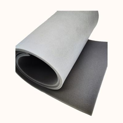 China Waterproof flock bonded sponge fabric for car headliner&roof solid color 100% polyester woven fabric for sale