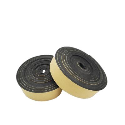 China Self Adhesive Sponge Doors and Windows Tape Seal Foam Tape PE Foam Rubber Tape Fire Retardant PE Tape for sale