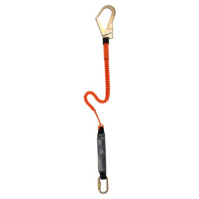 China Safety Devices HT-516YL Fall Interceptor Shock Safety Lanyard Fall Protection With Energy Absorber for sale