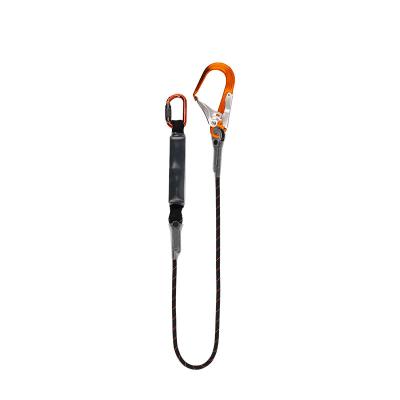 China Safety Devices HT-509L CE Standard Width Polyester Webbing With Single Leg Lanyard Energy Absorber for sale