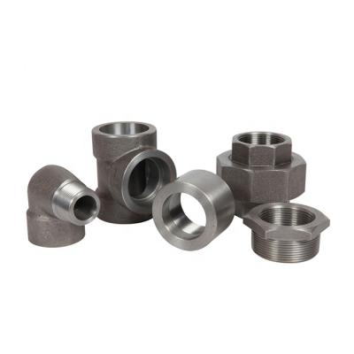 Cina High Durability 3000lbs ASTM A105 High Pressure Socket Weld Forged Tee Carbon Steel Forged Pipe Fittings in vendita