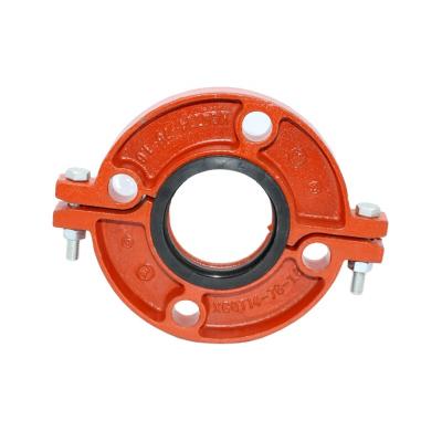 China Factory Easy Installation Cheap Price Malleable Iron Pipe Grooved Adapter Fitting Flange en venta