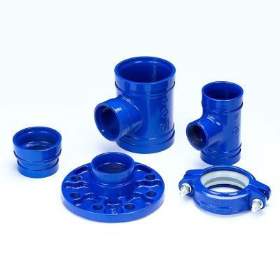 China JIANZHI Sizes All Malleable Grooved Coupling Pipe Fittings Iron Sewage System Pipe Fittings 2-1/2