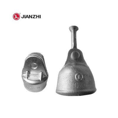 China JIANZHI Porcelain ANSI High Voltage Electrical Insulator Fittings Electrical Fitting Accessories For Transmission Line Porcelain Insulator Cap for sale