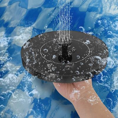 China Solar Powered Floating Rising Fountain Pump Eco - Friendly With Led Light For Decorative Garden for sale