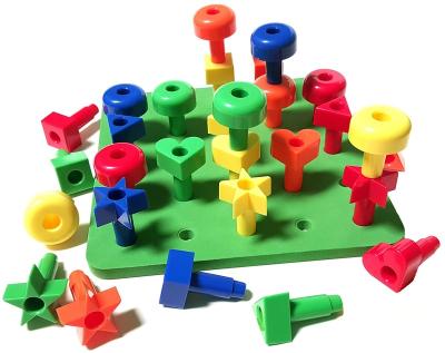 China 2021 Hot Selling Children's Building Toy Pegs and Peg Boards for sale