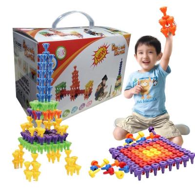 China Construction Toy Safe Kids Early Education DIY Puzzle Toys Particle Play Plastic Blocks for sale