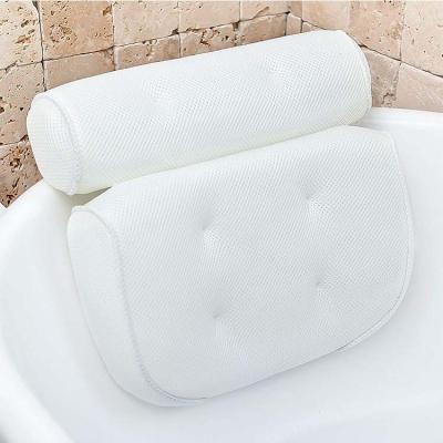 China Viable Bath Pillow Ergonomic Bathtub Cushion For Spa Tub Pillow Waterproof Spa, 3d Bath Neck Pillow for sale