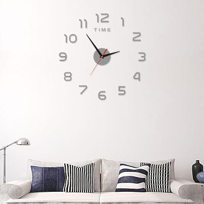 China 2021 LUMINOVA DIY New Product Wall Clock Acrylic 3D Mute Wall Clock for sale