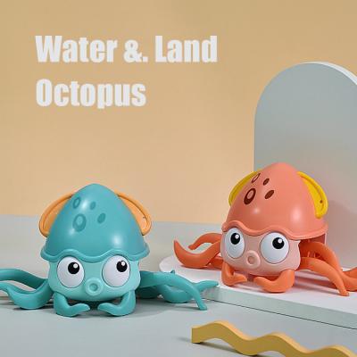 China Bath Toy Swimming Movement Luxury Octopus Baby Bathroom Bath Toys Fast For Kids for sale