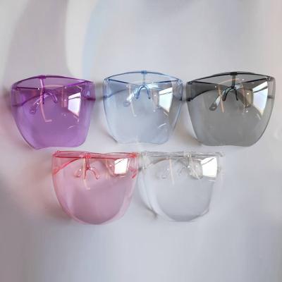 China Full Protection Kids Arcylic Face Shield Transparent Glasses M Ask Multicolor Face Screen for sale