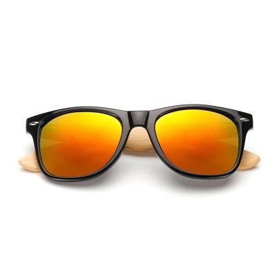 China Custom Bamboo Sun Glasses Custom Bamboo Sun Glasses Retro Sun Logo Eyewear Sunglasses Classic Color Glass for sale