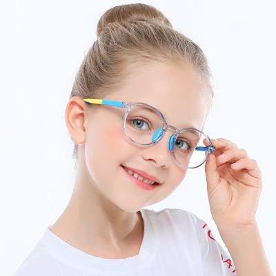 China Anti Blocking Blue Light Computer Glasses Girls Kids Fashionable Eye Frame Optical Glasses Frames Reflective Filter 2020 Children Boy Glasses UV400 for sale