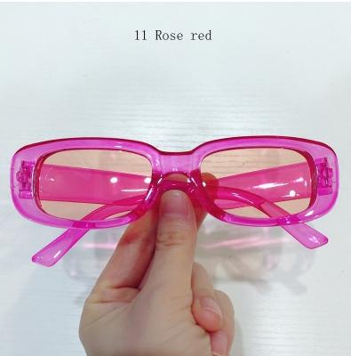 China 2022 Fashion Sunglasses Shape Small Square Women Sunglasses Custom Designer Rectangle Retro Shades Sun Glasses for sale