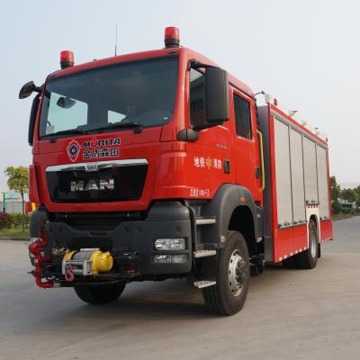 China Shanghai Jindun new generation road-rail fire fighting dual function truck for sale 9920x2500x3600mm for sale