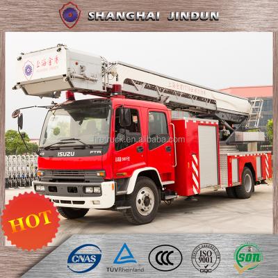 China Classic Fire Engine Ladder Truck 9930 x 2480 x 3660 for sale