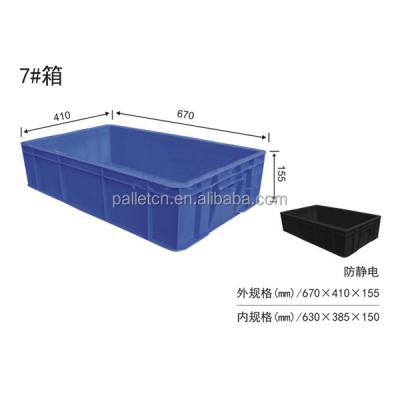 China Durable Industrial plastic Storage Stacking Plastic turnover Box à venda