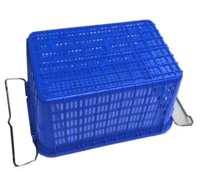 Cina 610*420 mm HDPE stackable shipping transport vegetable fruit plastic crates in vendita